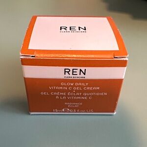 REN Clean Skincare Glow Daily Vitamin C Gel Cream New in Box